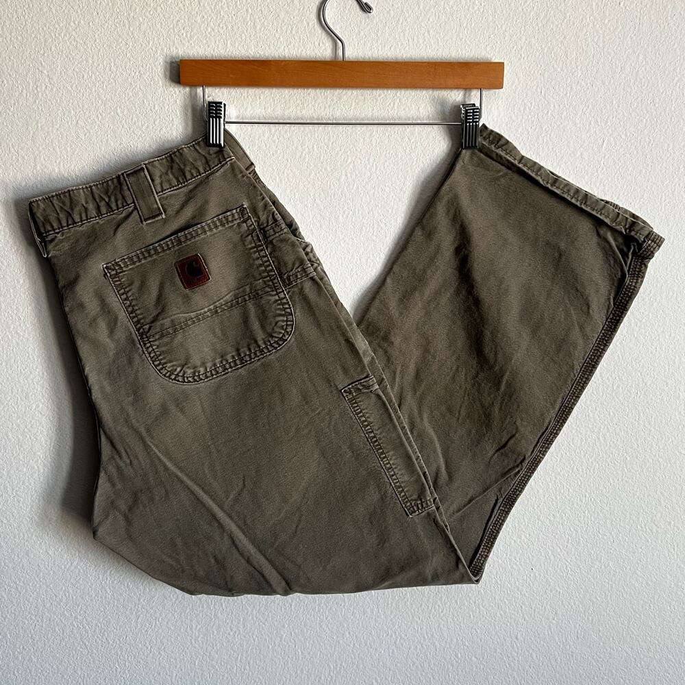 Carhartt B151 LBR gray work wear carpenter pants